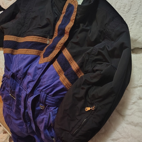 Rare vintage kaelin embroidered ski suit size 12 - Picture 3 of 5
